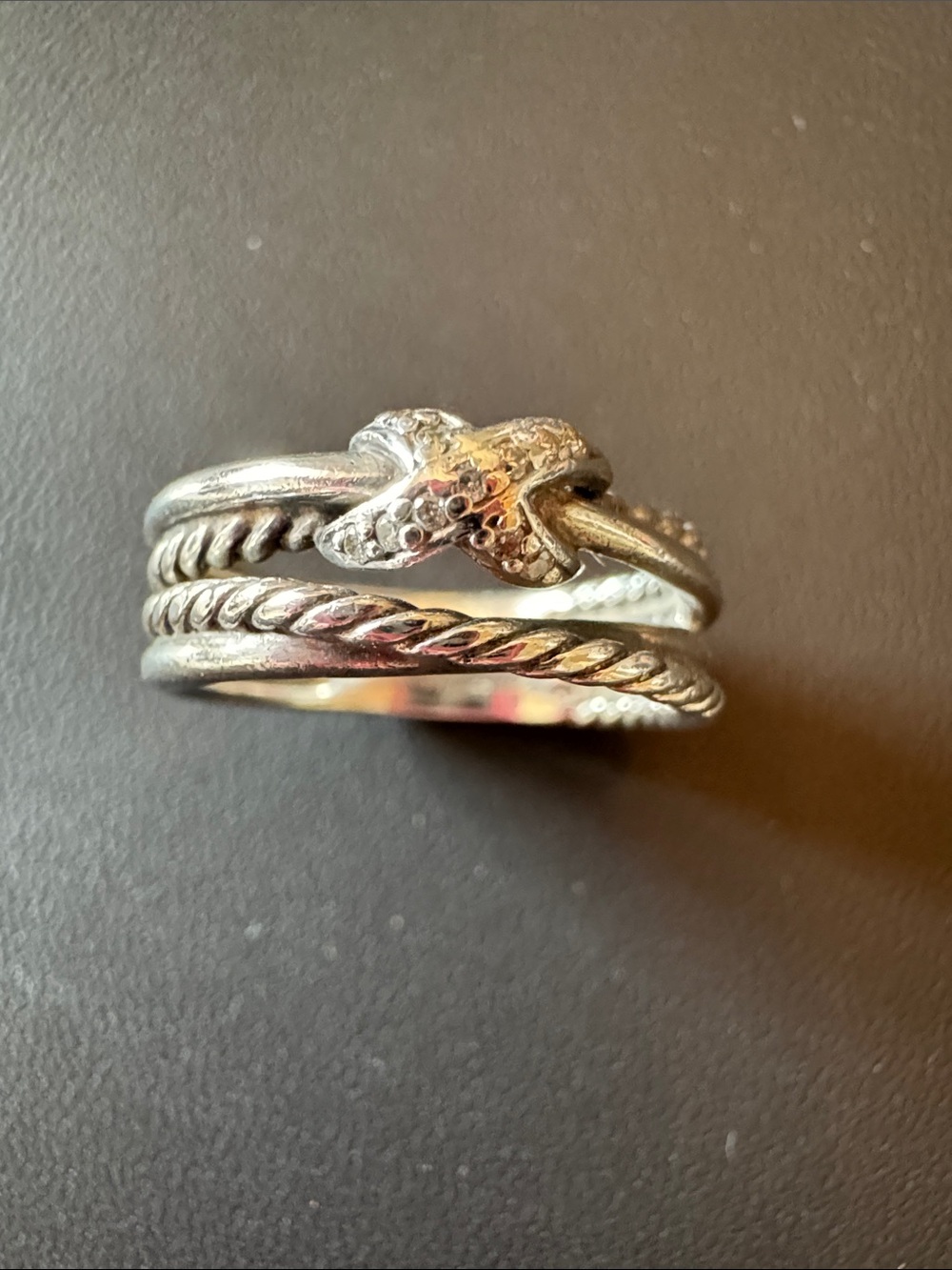 David Yurman X Crossover Ring - size 7.5